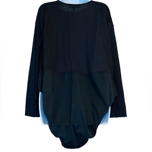 ELOQUII Wrap Front Ling Sleeve Bodysuit - Picture 3 of 5